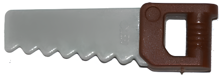 Пила Lego 18983pb01 Utensil Tool Saw with Reddish Brown Handle Pattern